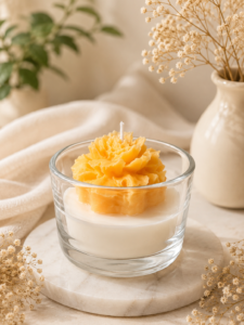 Golden Bloom Jar Candle