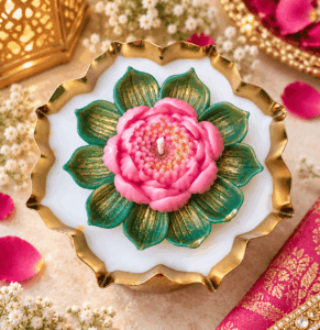 4.5 Inch Urli with Lotus Design